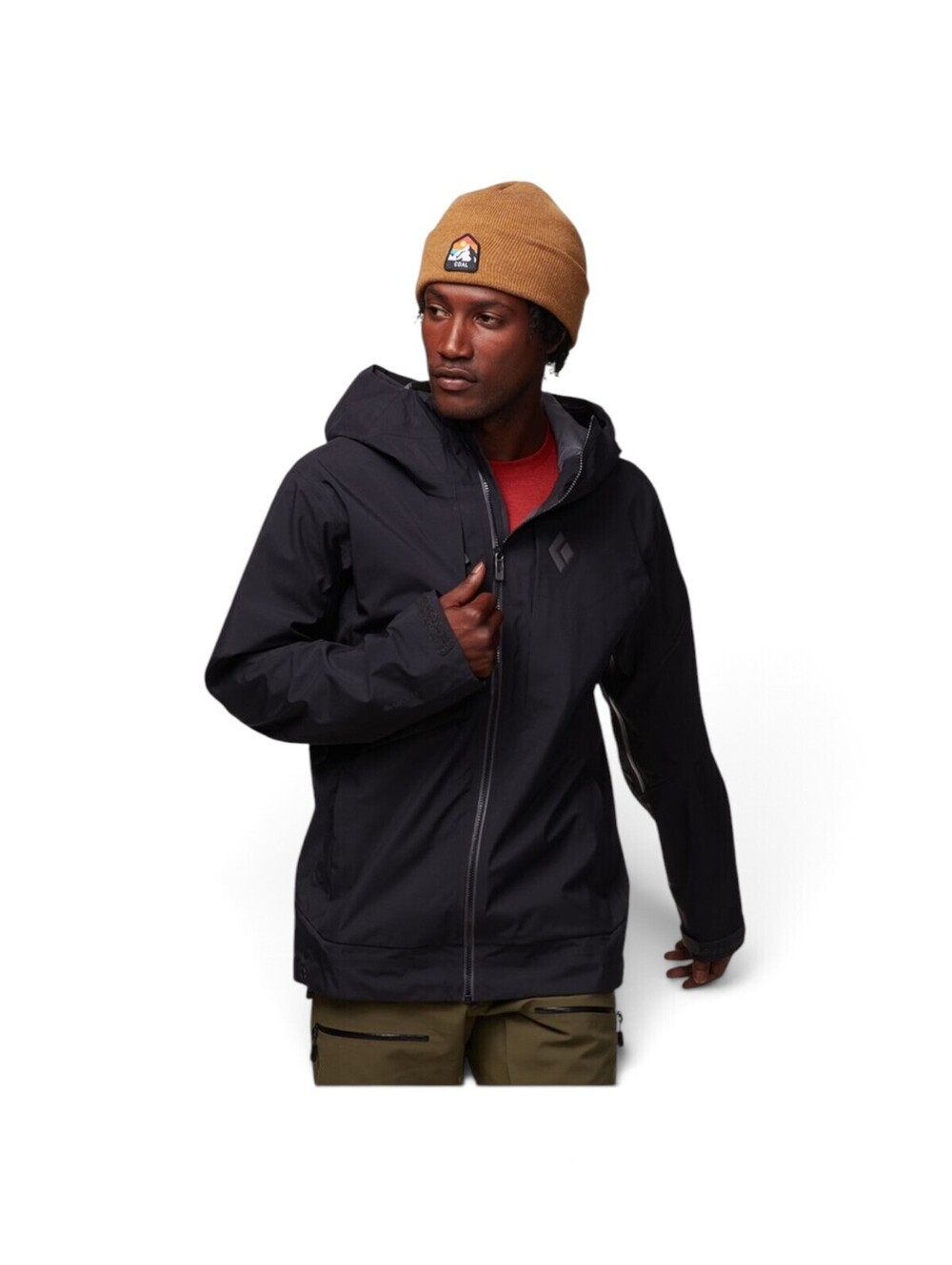 Black Diamond Mission Shell Men’s L GORE-TEX 3L Ski Snowboard Jacket Black